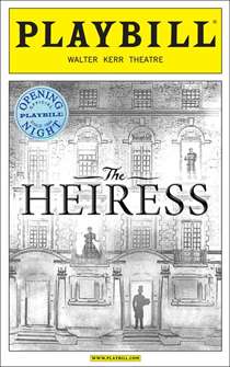 The Heiress Limited Edition Official Opening Night Playbill 